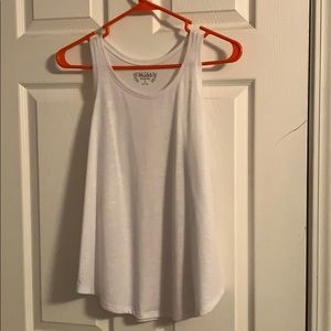 sheer white tank top